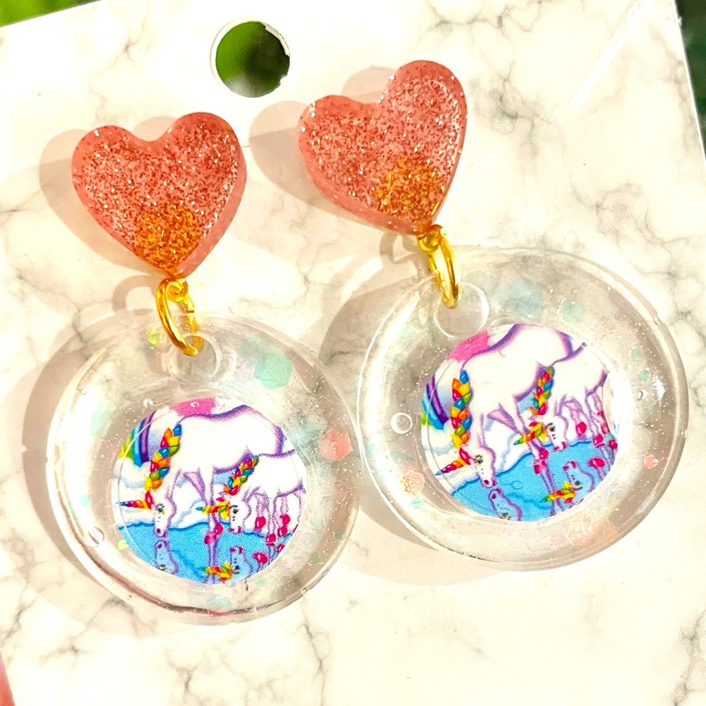 Vintage Unicorn Earrings
